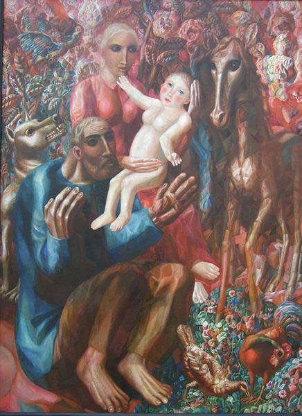 Pavel Filonov A Peasant Family oil painting picture